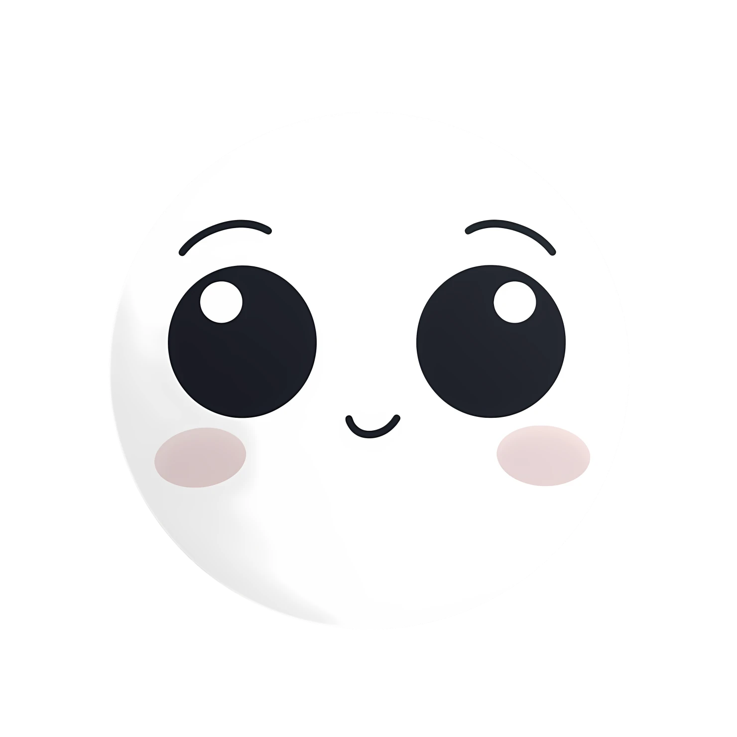 Kawaii winking face isolated on transparent background #27272