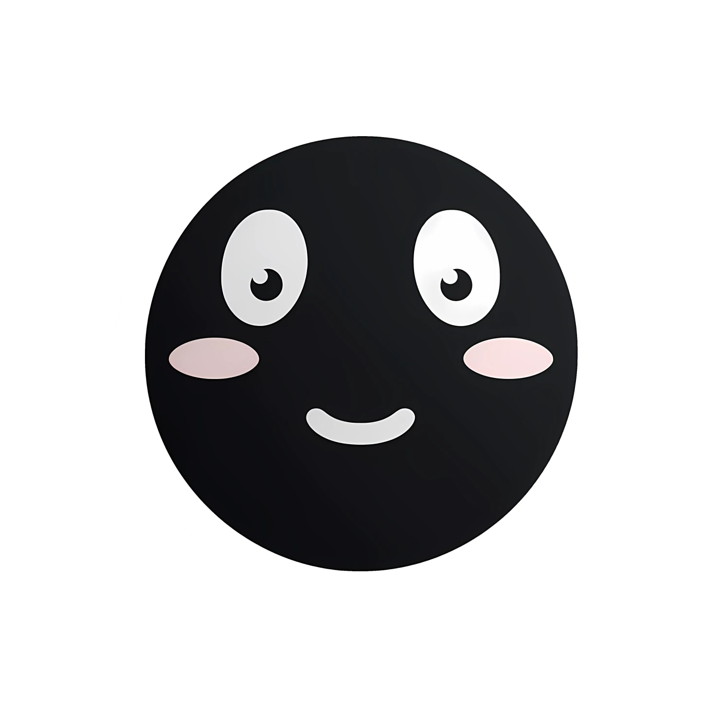 Kawaii winking face isolated on transparent background #27280