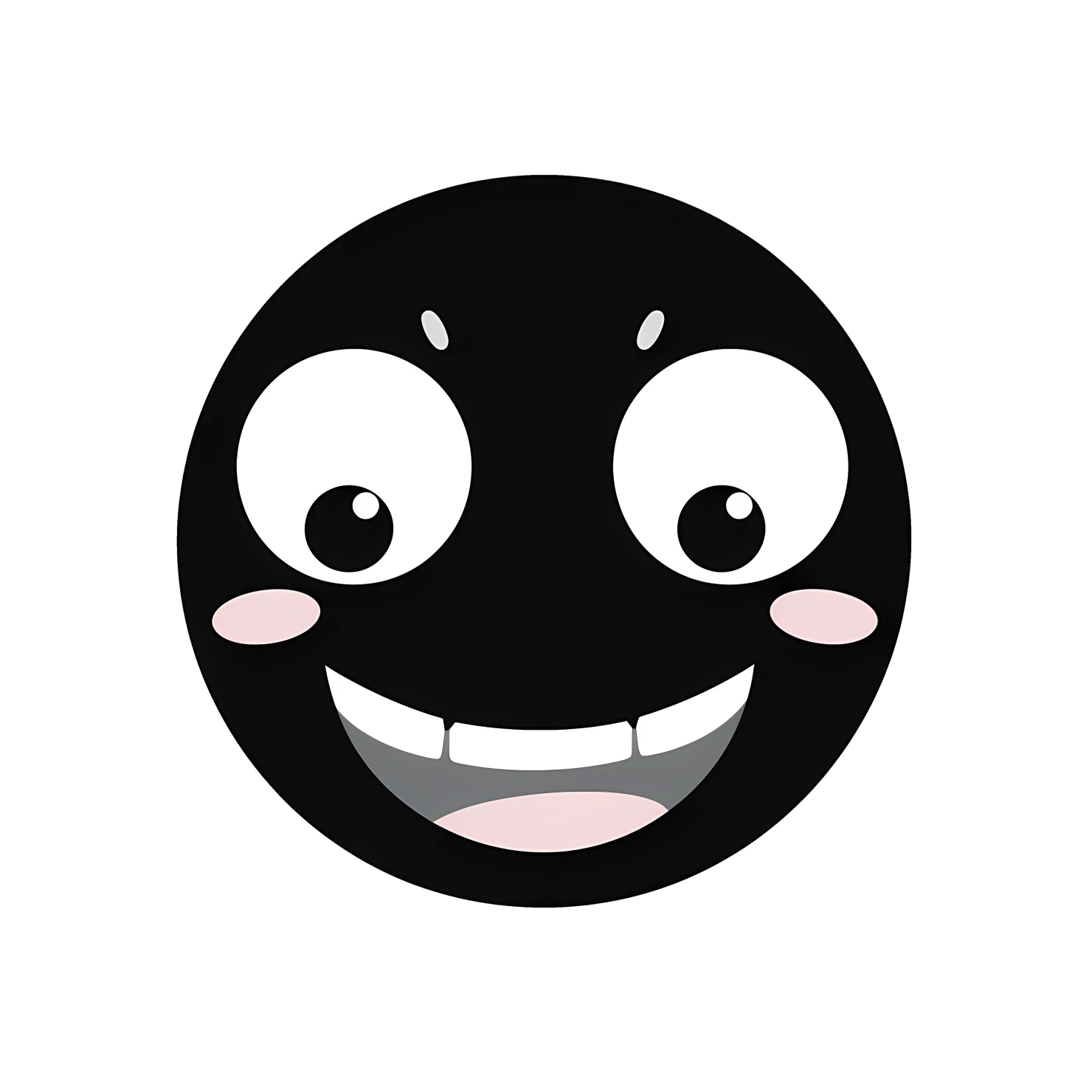 Kawaii winking face isolated on transparent background #27281