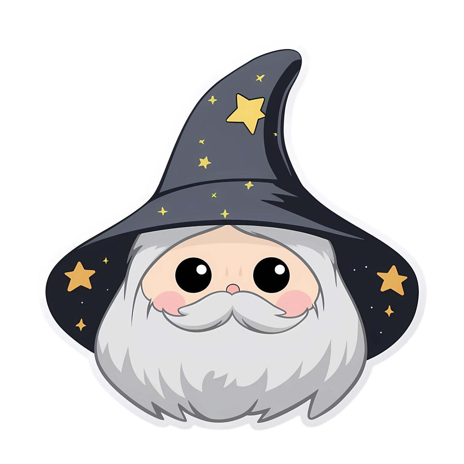 Kawaii wizard isolated on transparent background #27288