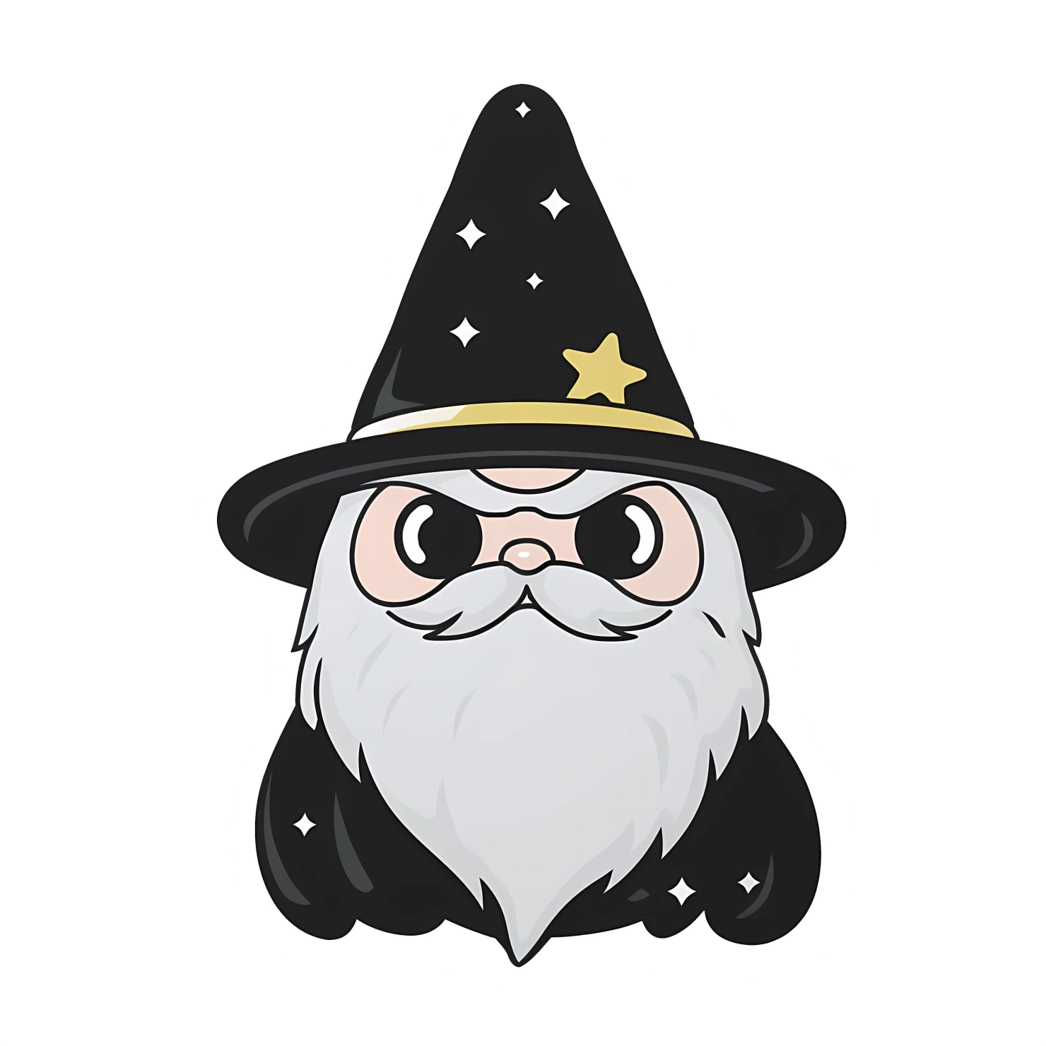 Kawaii wizard isolated on transparent background #27290