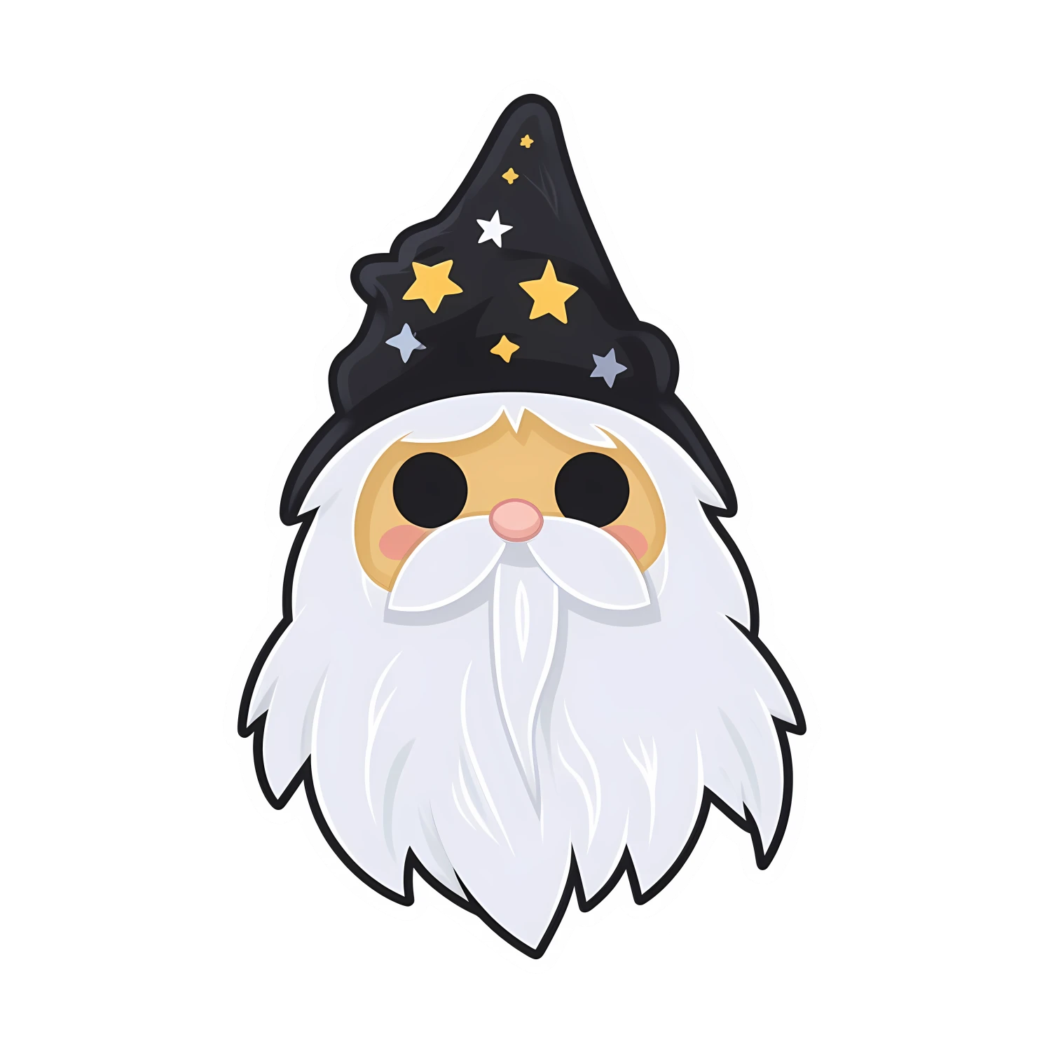 Kawaii wizard isolated on transparent background #27293