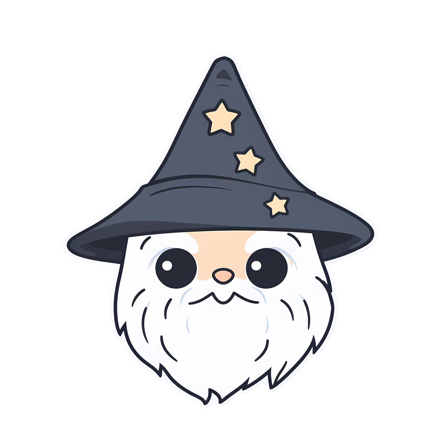 Kawaii wizard isolated on transparent background #27294