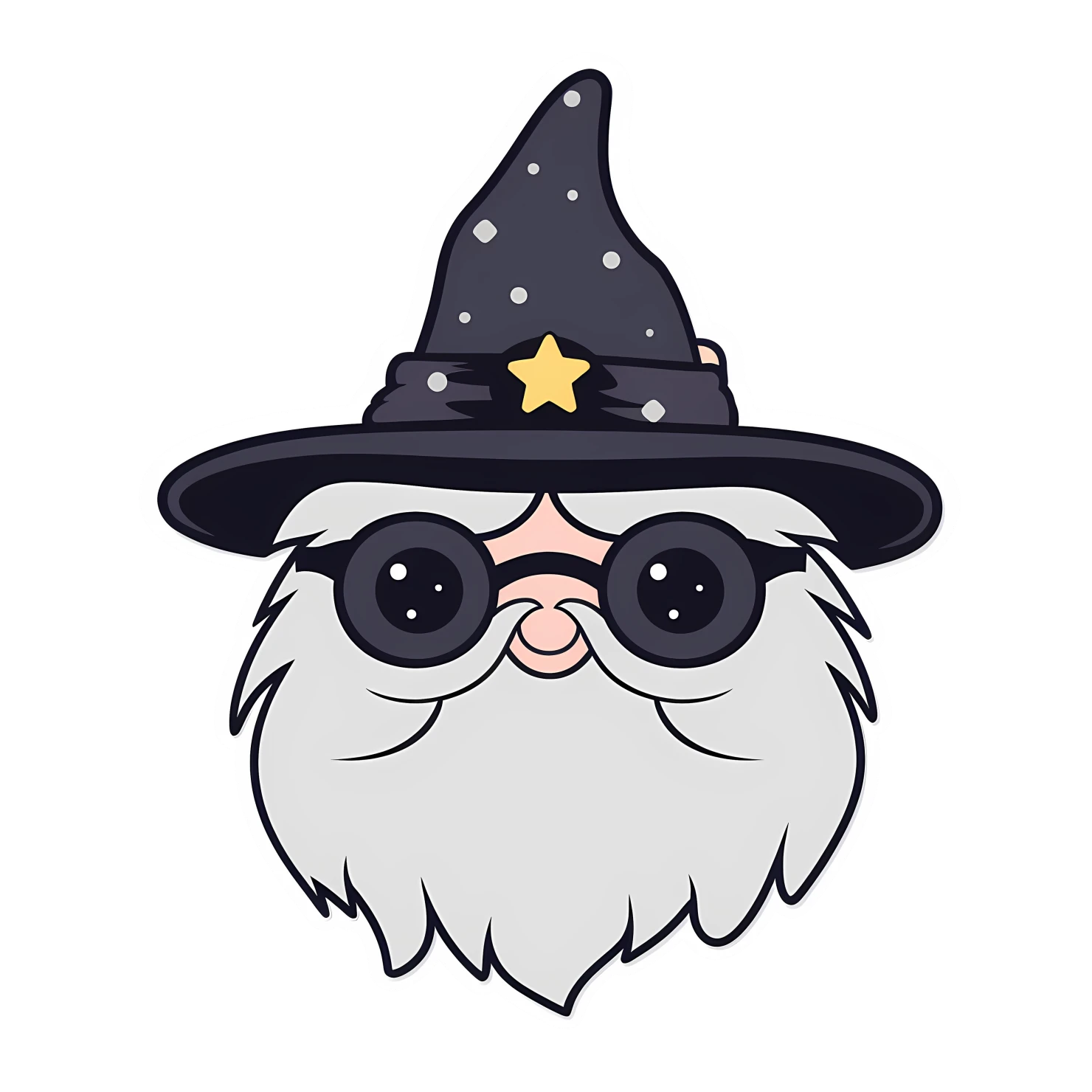 Kawaii wizard isolated on transparent background #27298