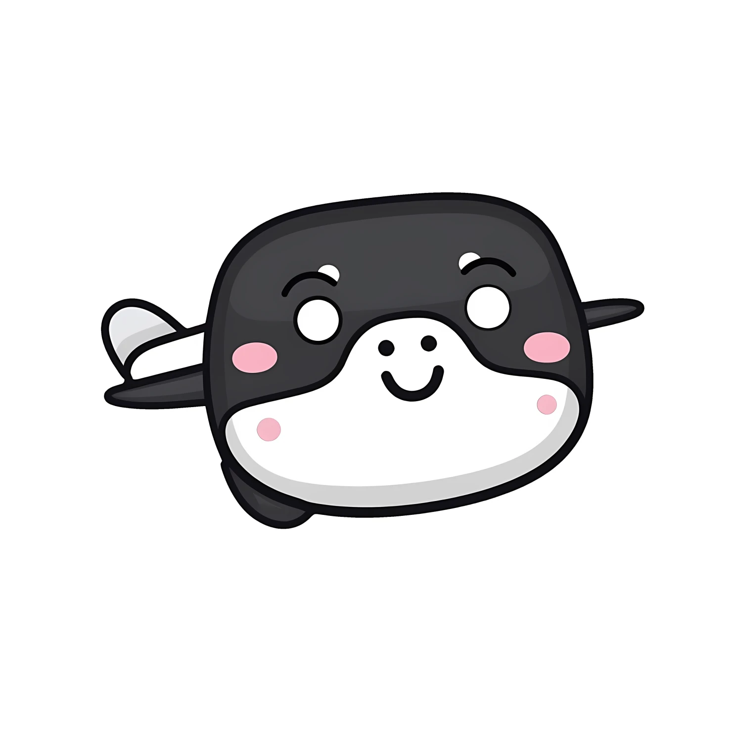 Kawaii airplane isolated on transparent background #27344