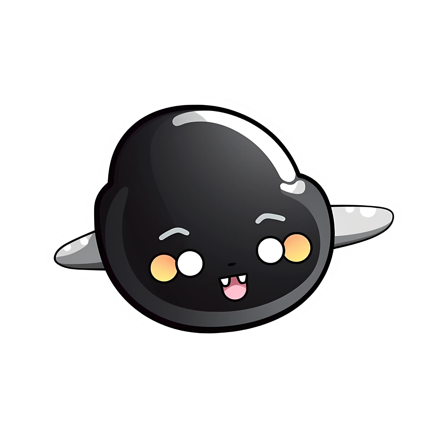 Kawaii airplane isolated on transparent background #27349