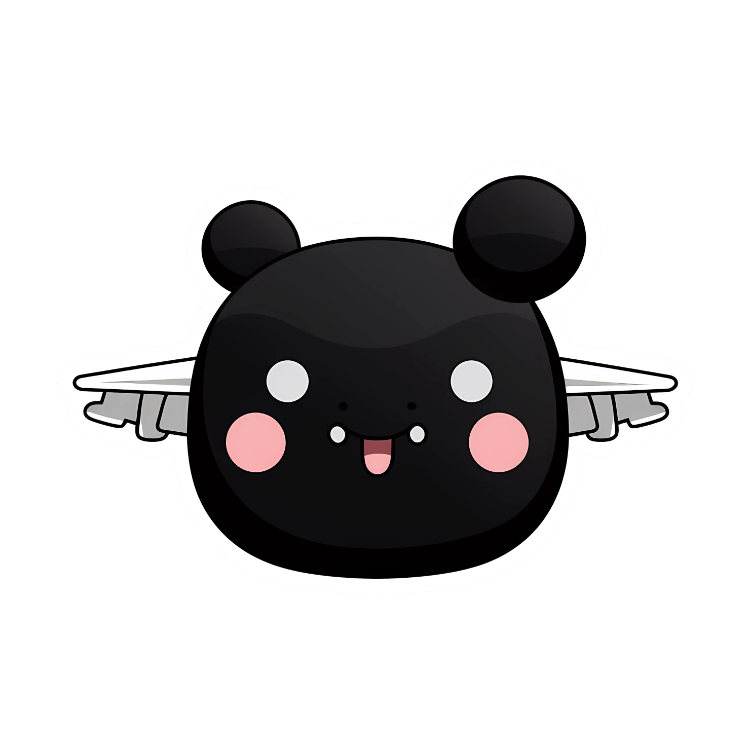 Kawaii airplane isolated on transparent background #27353