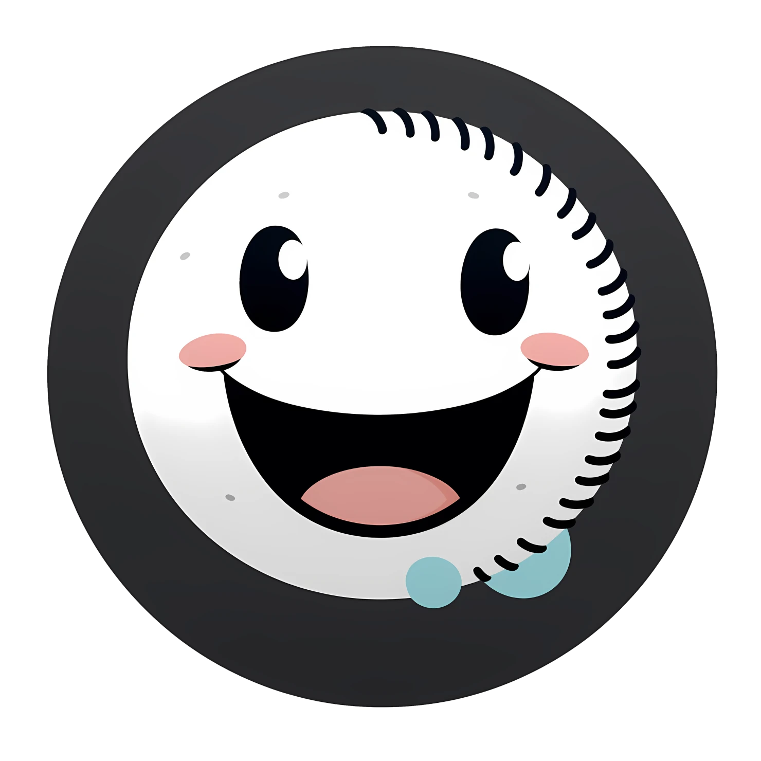 Kawaii baseball isolated on transparent background #27381