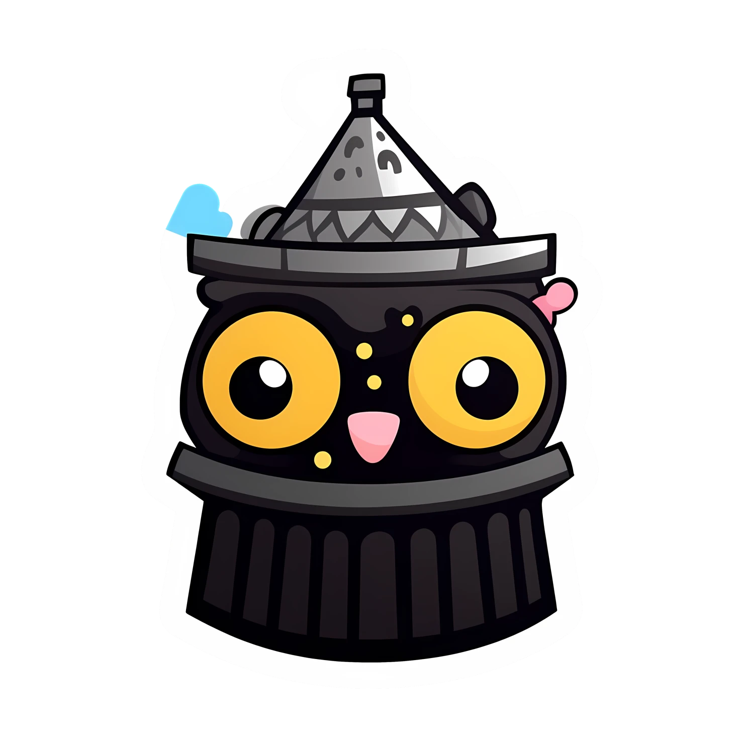 Kawaii big ben sticker isolated on transparent background #27402