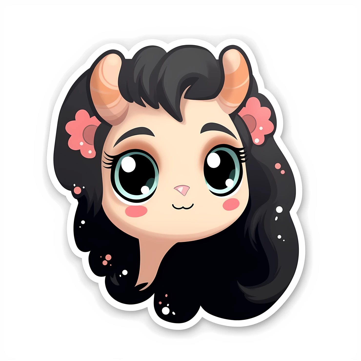 Kawaii centaur sticker isolated on transparent background #27554