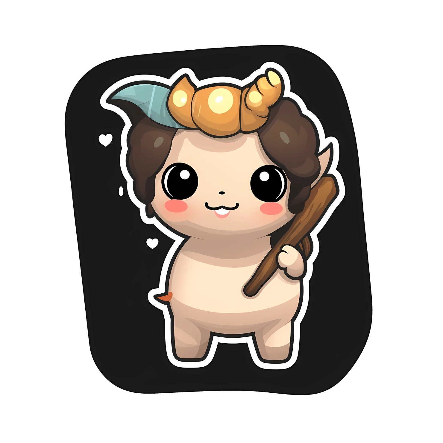 Kawaii centaur sticker isolated on transparent background #27564