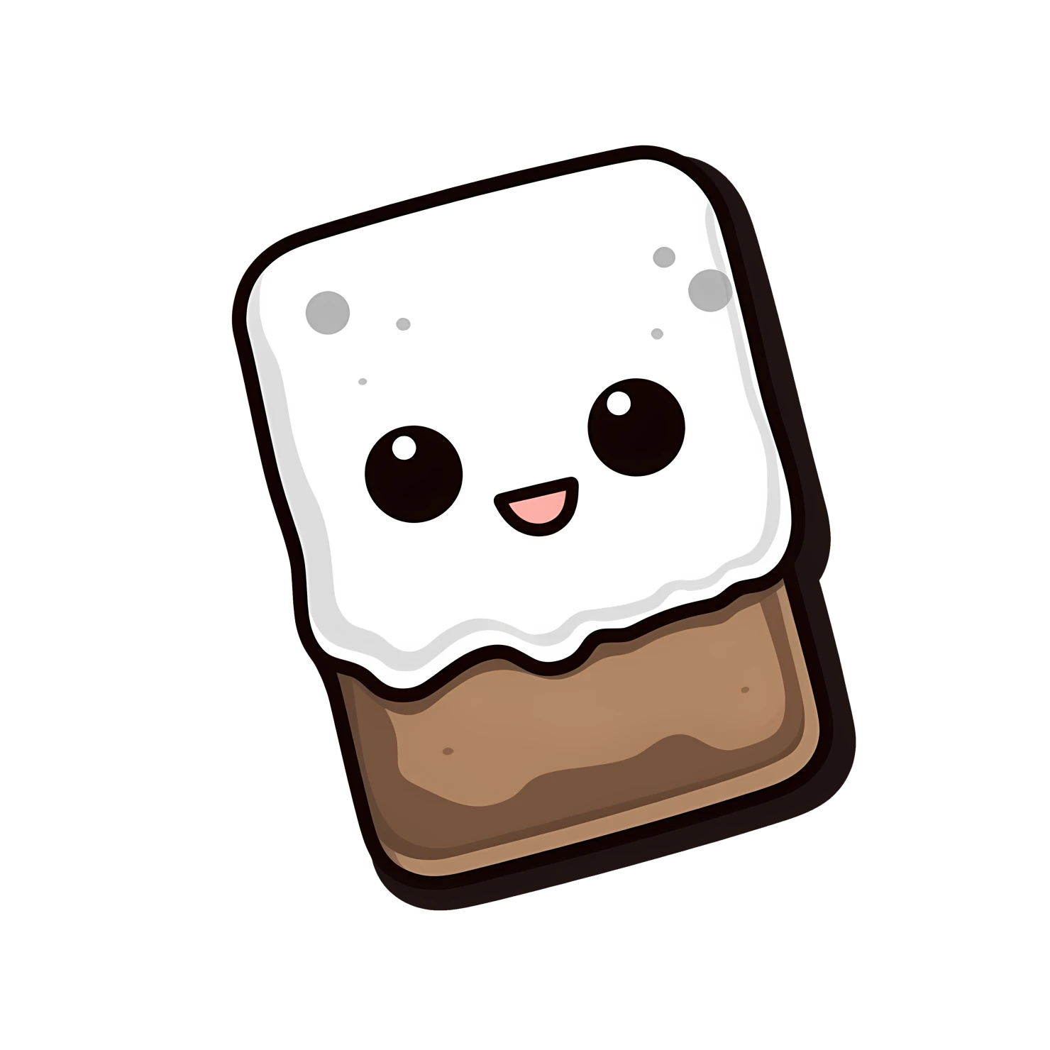 Kawaii chocolate bar sticker isolated on transparent background #27593