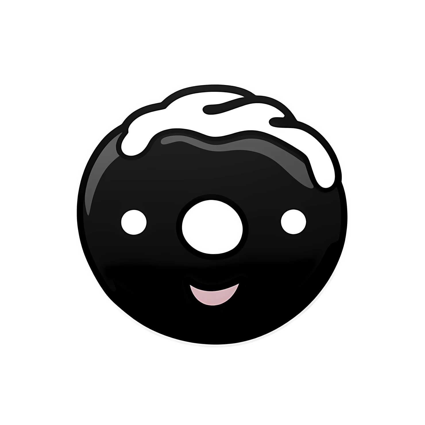 Kawaii donut sticker isolated on transparent background #27788
