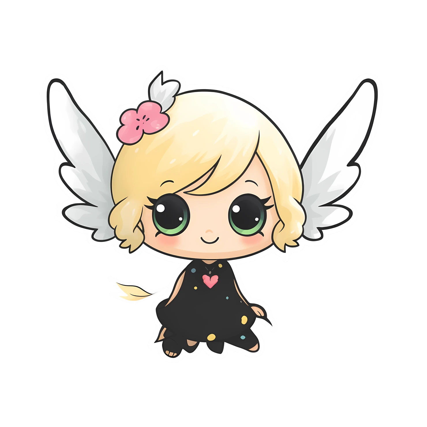 Kawaii fairy sticker isolated on transparent background #27813
