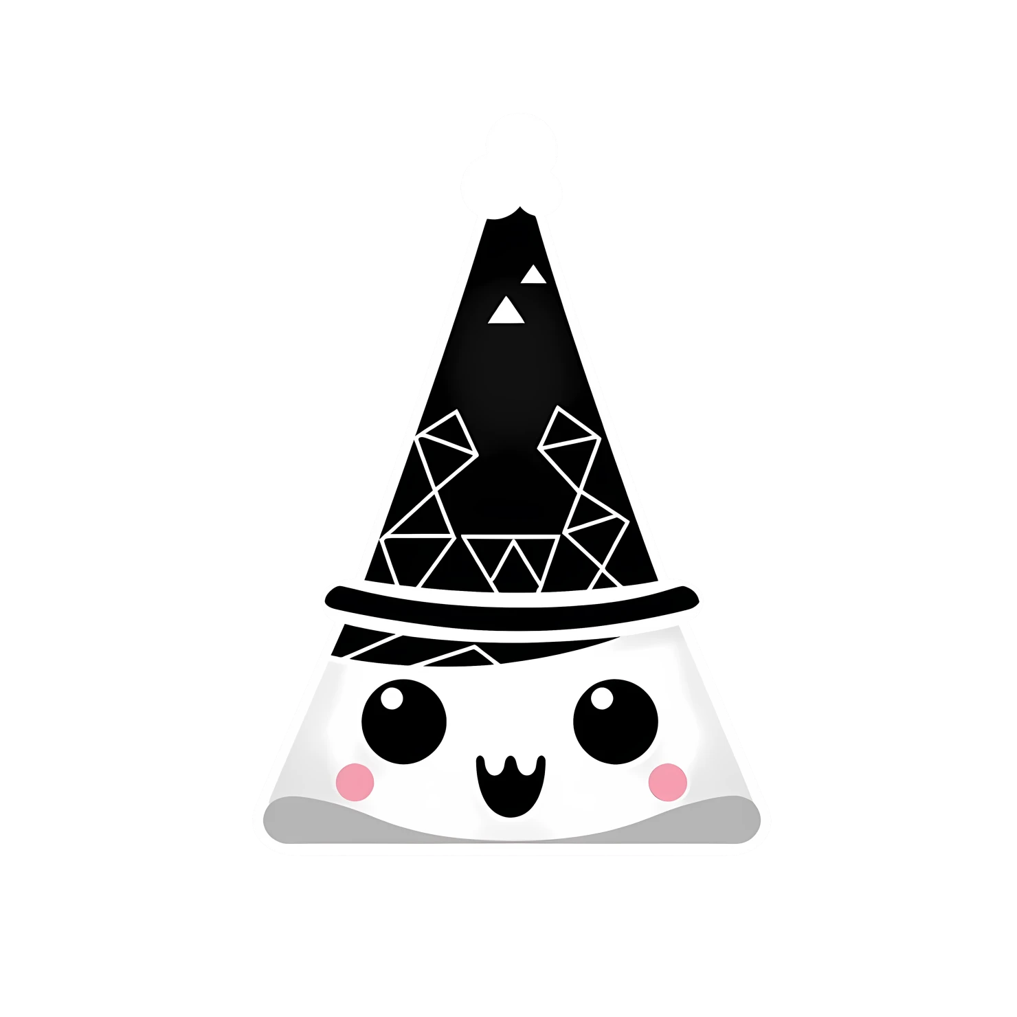 Kawaii Eiffel tower sticker isolated on transparent background #27843