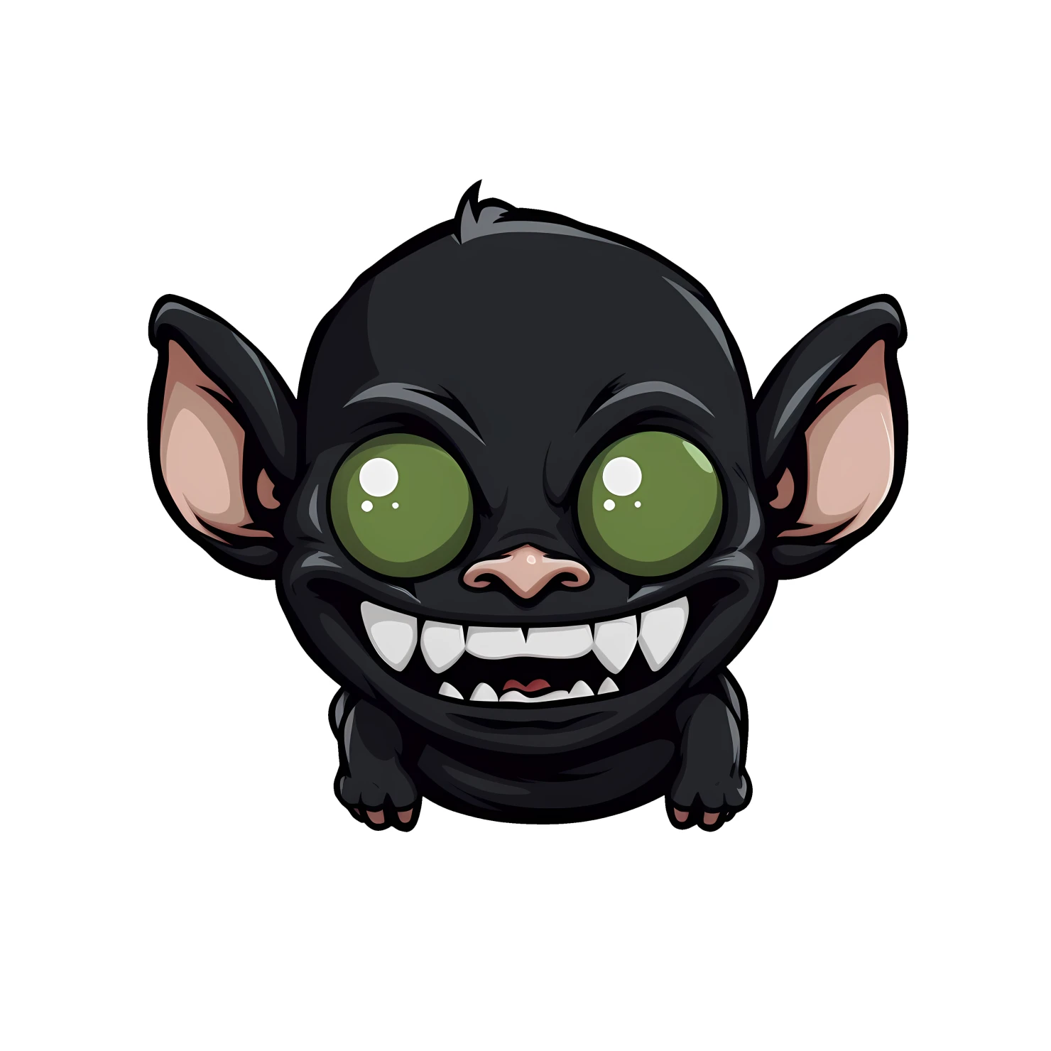 Kawaii goblin sticker isolated on transparent background #27873