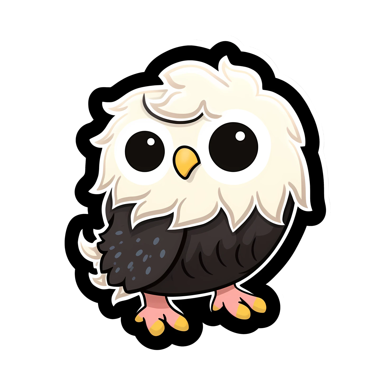 Kawaii griffin sticker isolated on transparent background #27961
