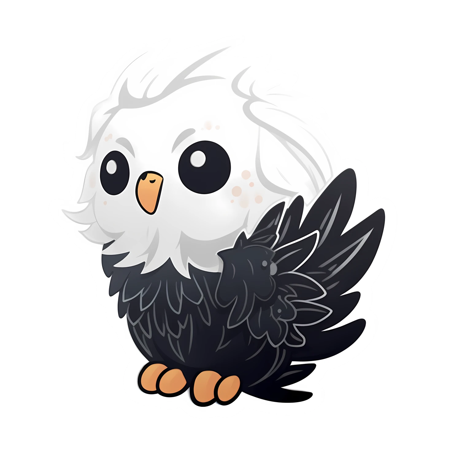 Kawaii griffin sticker isolated on transparent background #27962