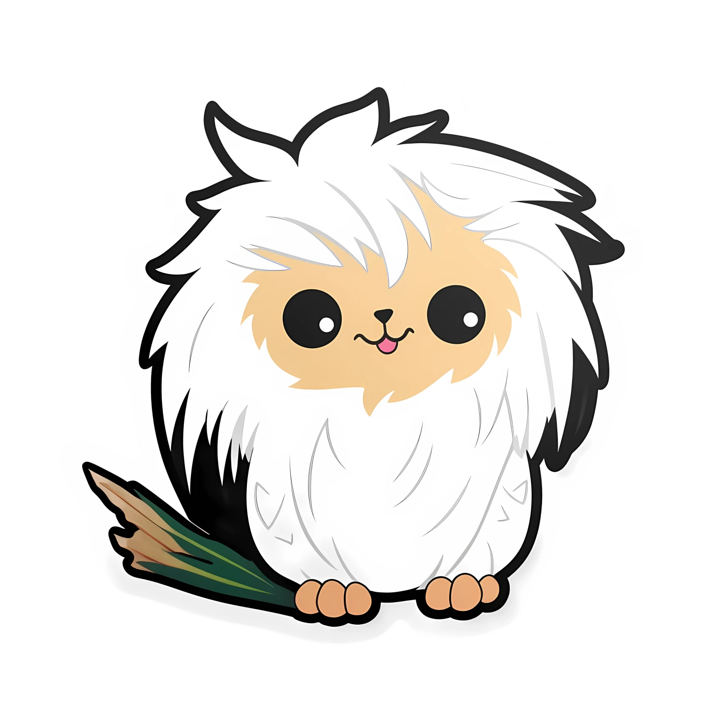 Kawaii griffin sticker isolated on transparent background #27966