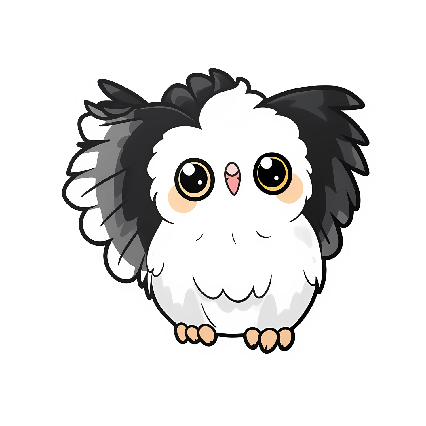 Kawaii griffin sticker isolated on transparent background #27968
