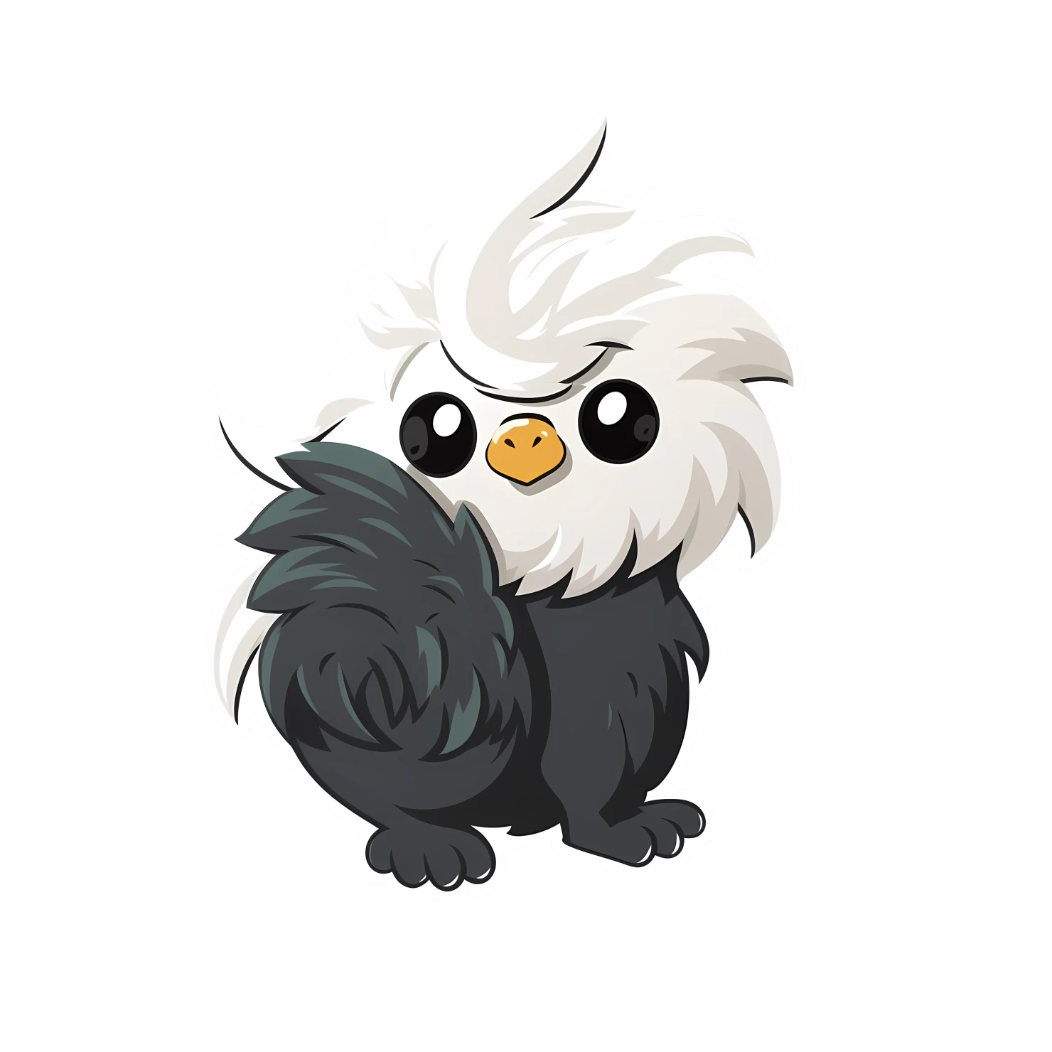 Kawaii griffin sticker isolated on transparent background #27972