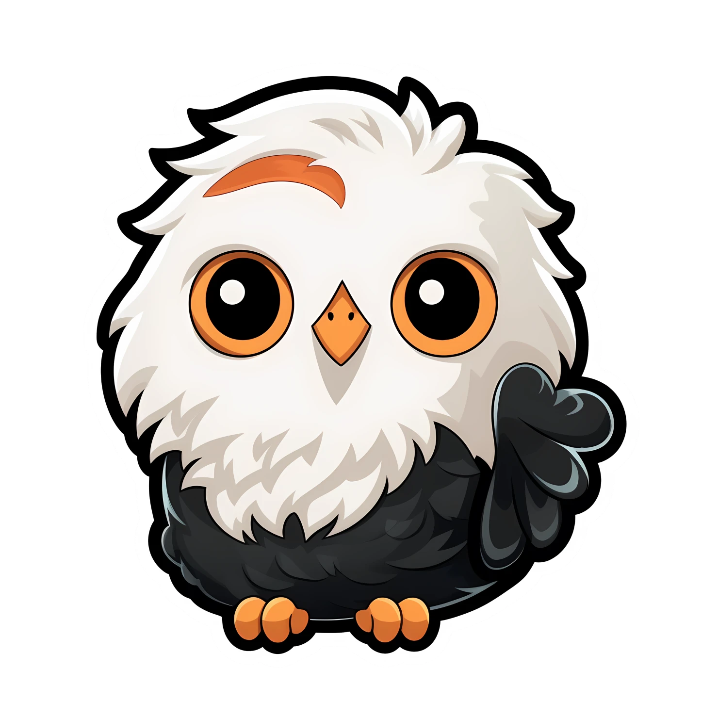 Kawaii griffin sticker isolated on transparent background #27973