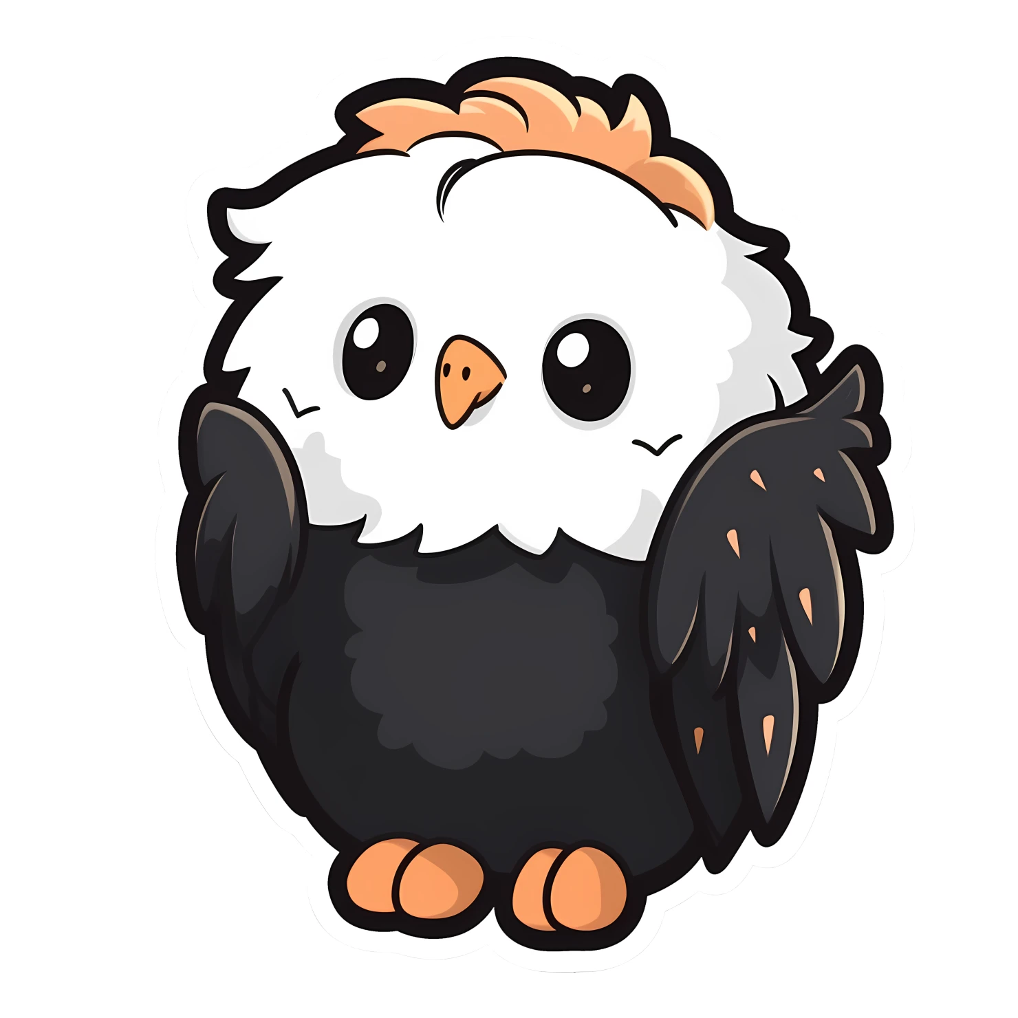 Kawaii griffin sticker isolated on transparent background #27975