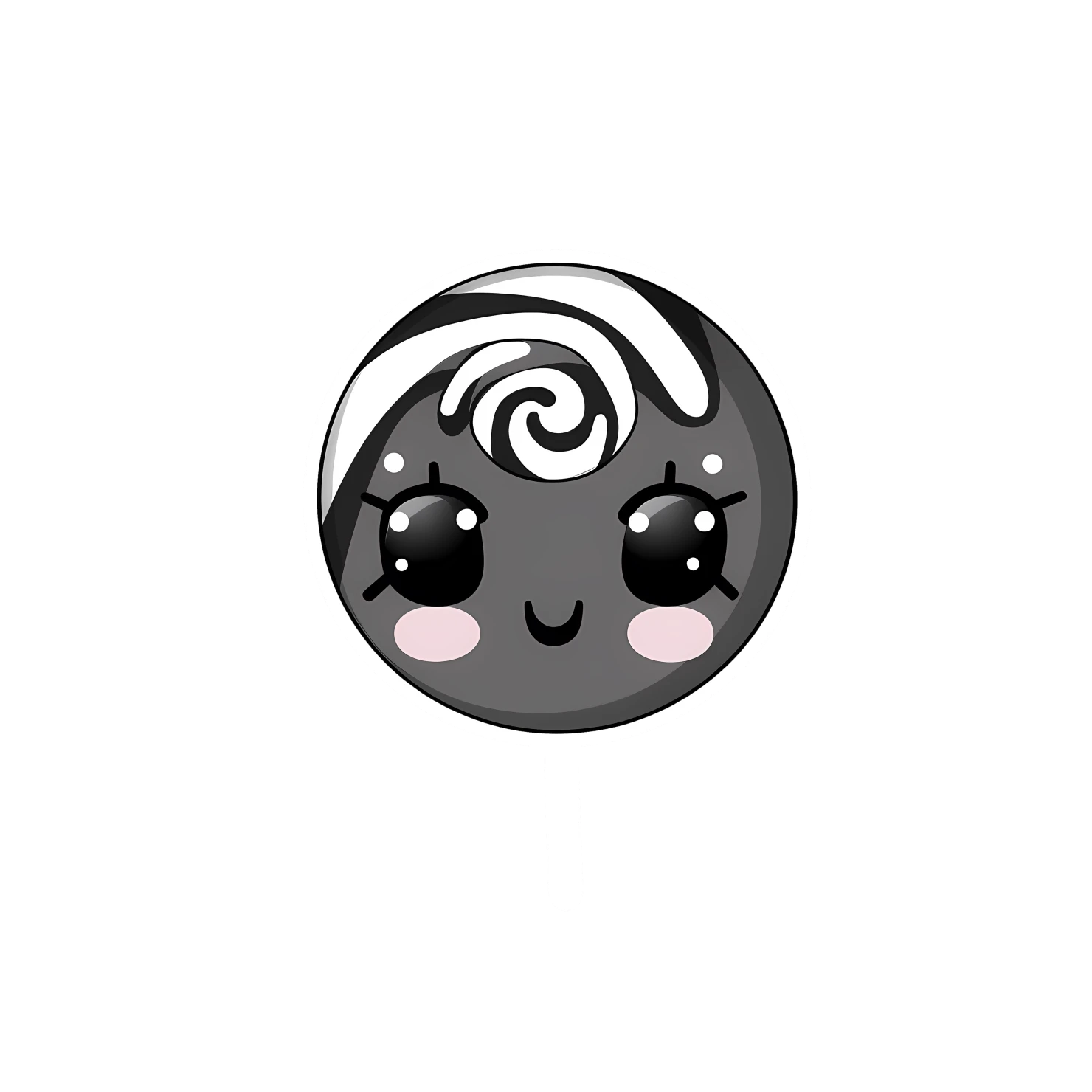 Kawaii lollipop sticker isolated on transparent background #28108