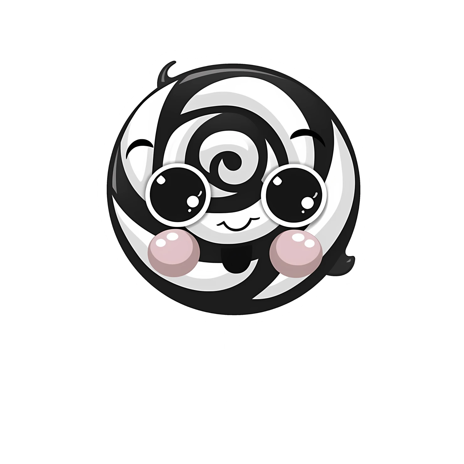 Kawaii lollipop sticker isolated on transparent background #28110