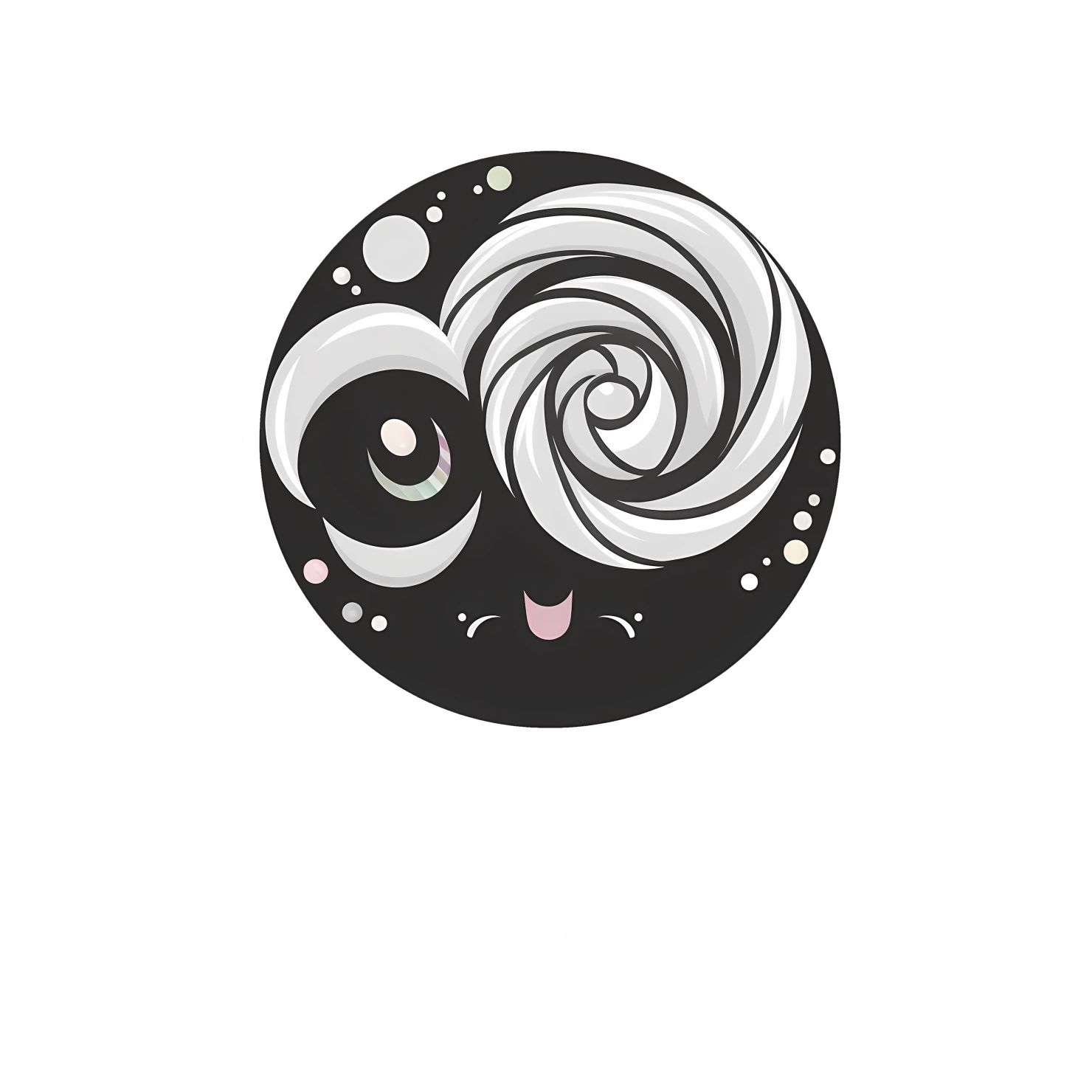 Kawaii lollipop sticker isolated on transparent background #28112