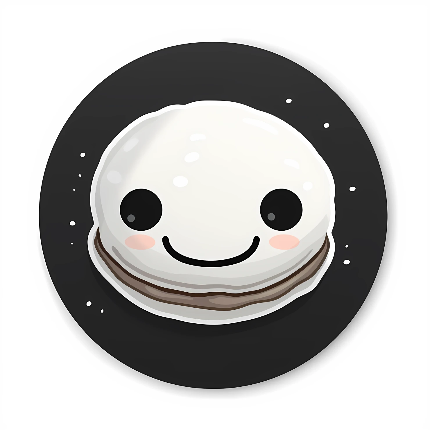 Kawaii macarons sticker isolated on transparent background #28120