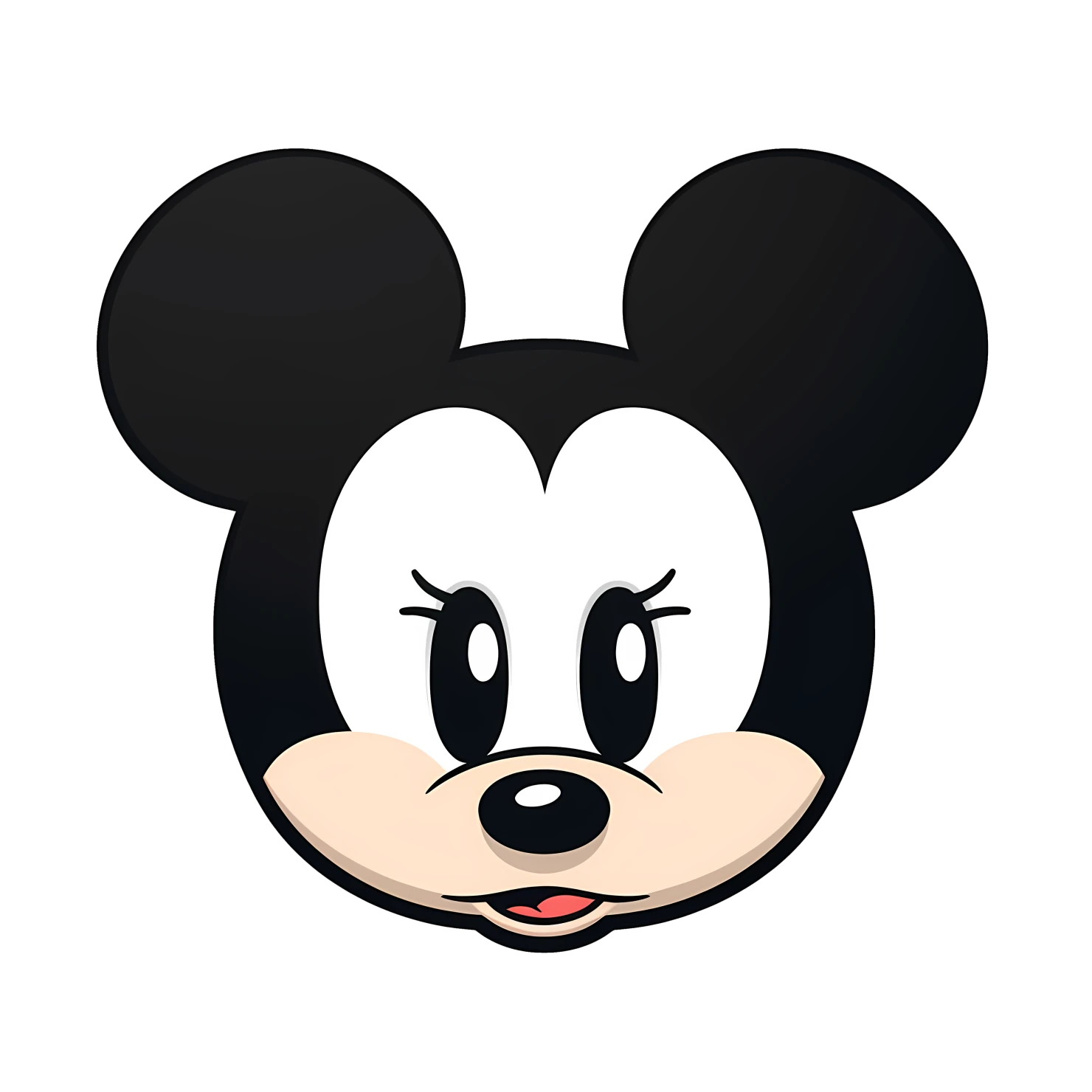 Kawaii mickey mouse sticker isolated on transparent background #28158