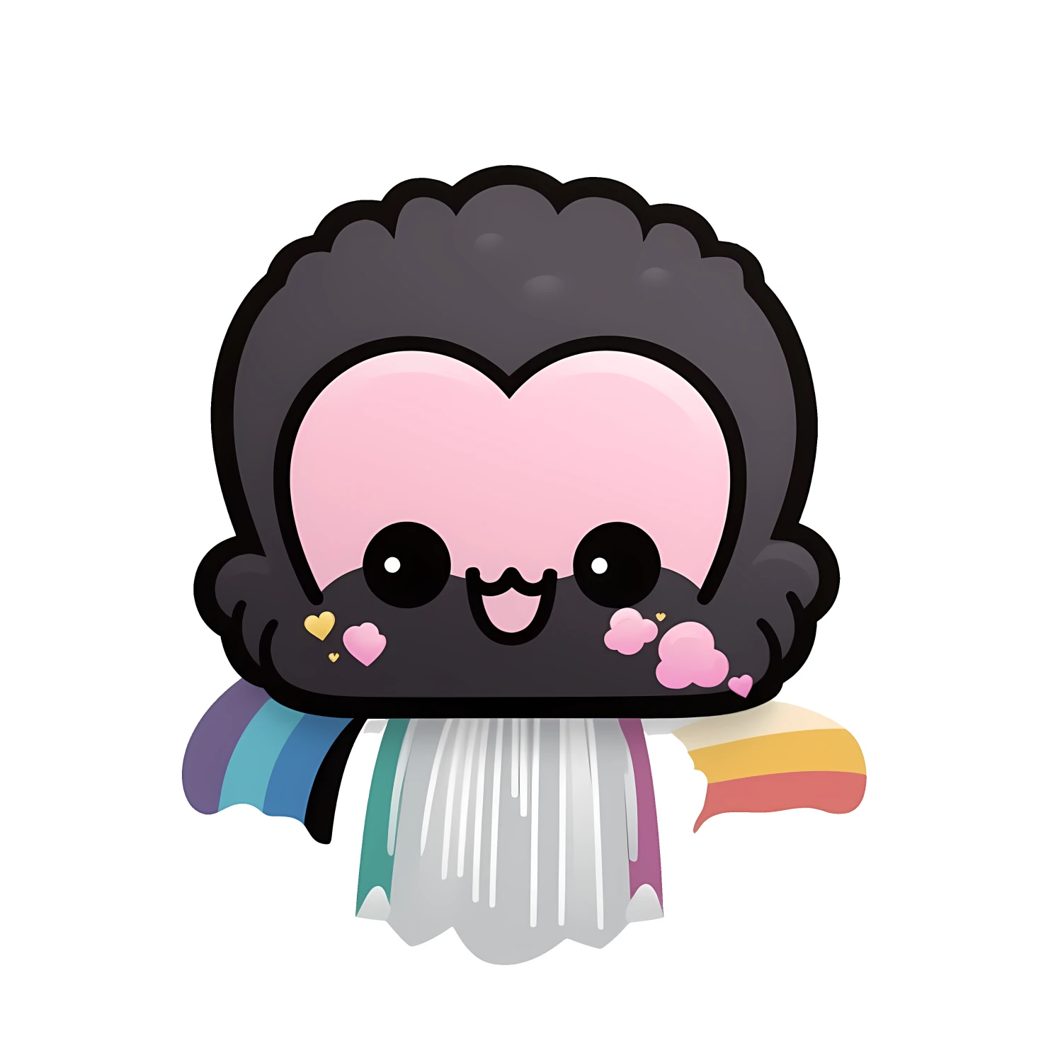 Kawaii Niagara falls sticker isolated on transparent background #28234