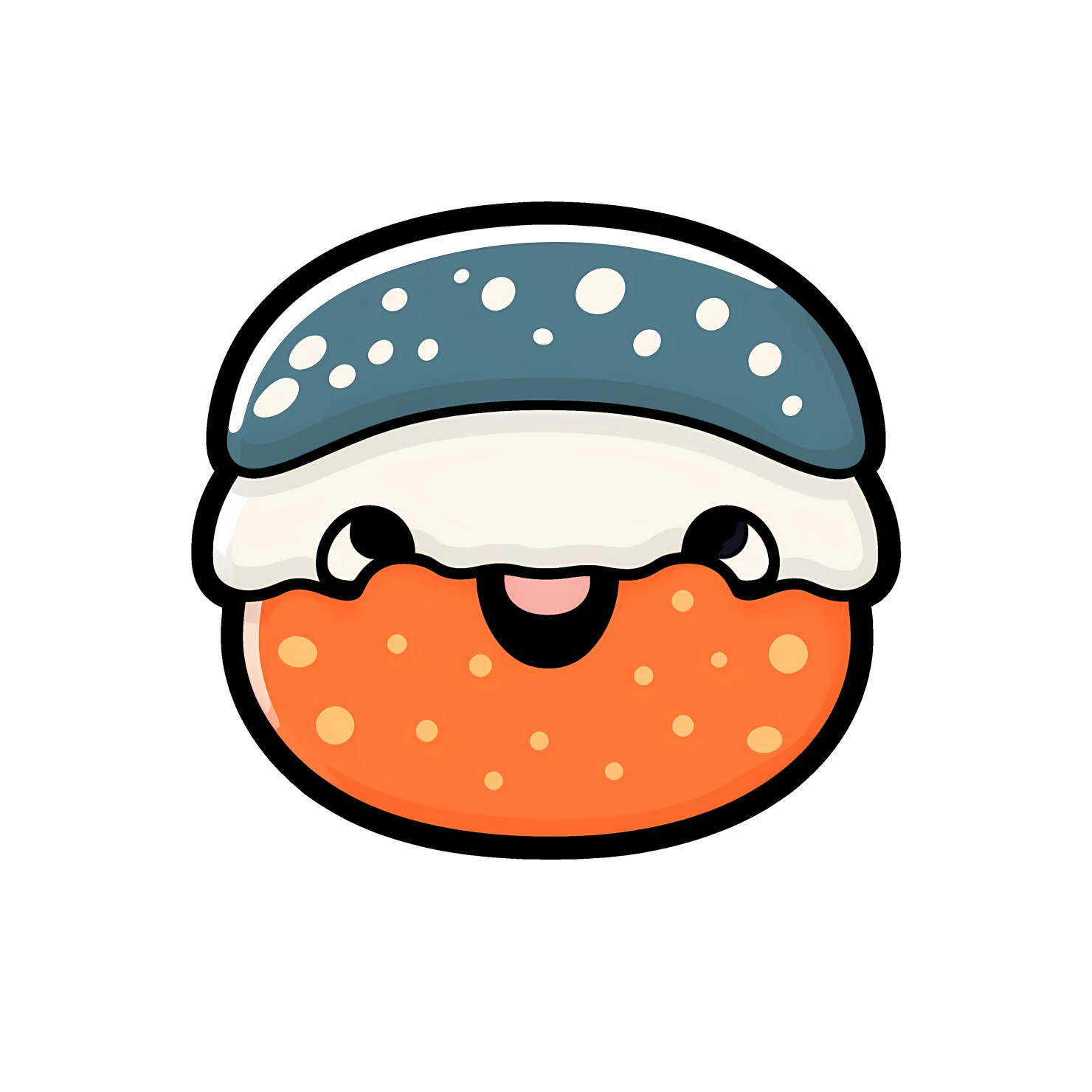 Kawaii sushi sticker isolated on transparent background #28408