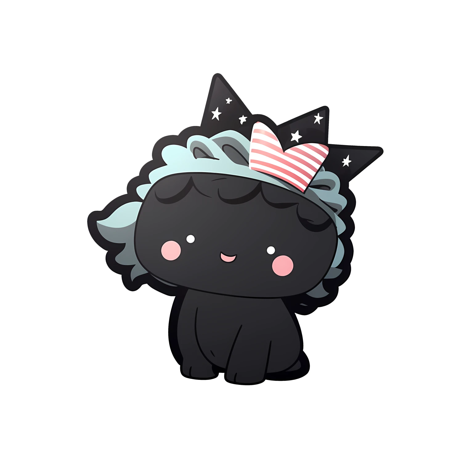 Kawaii statue of liberty sticker isolated on transparent background #28459