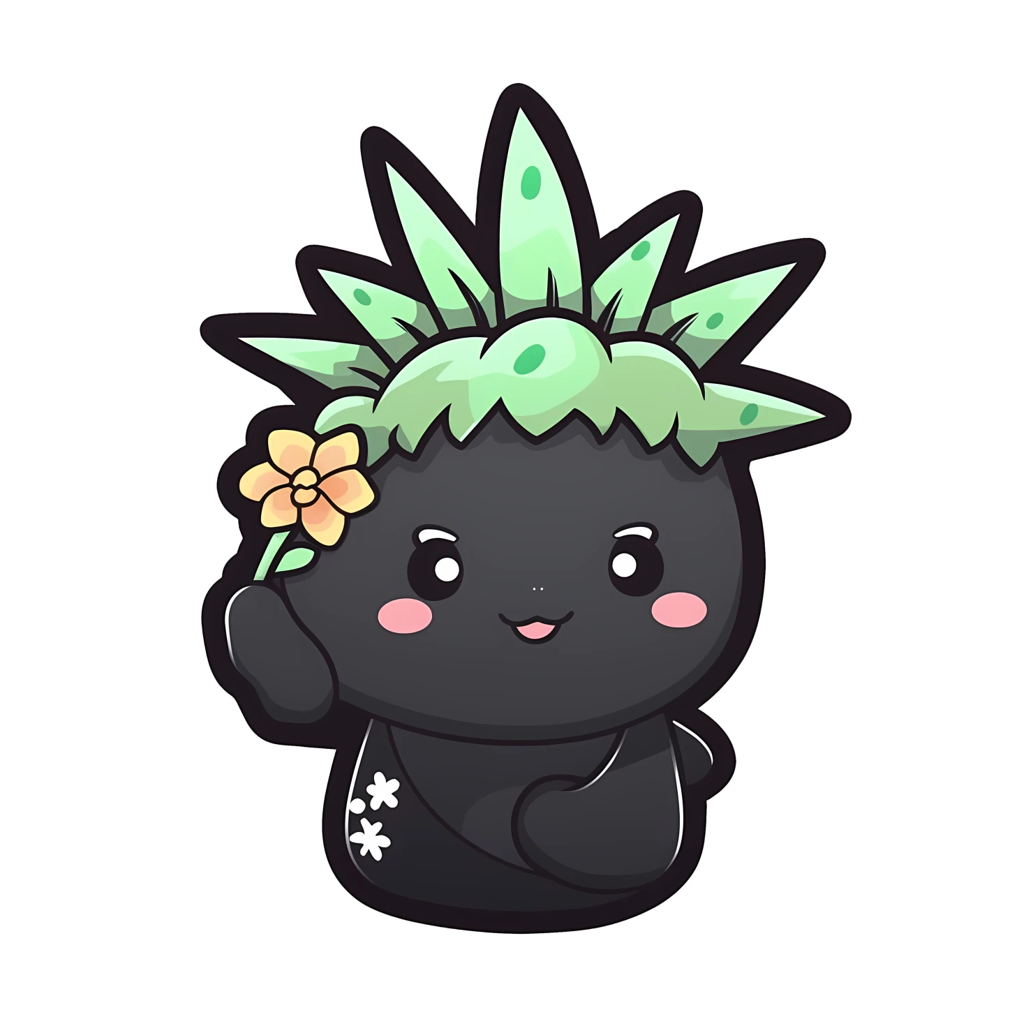 Kawaii statue of liberty sticker isolated on transparent background #28460