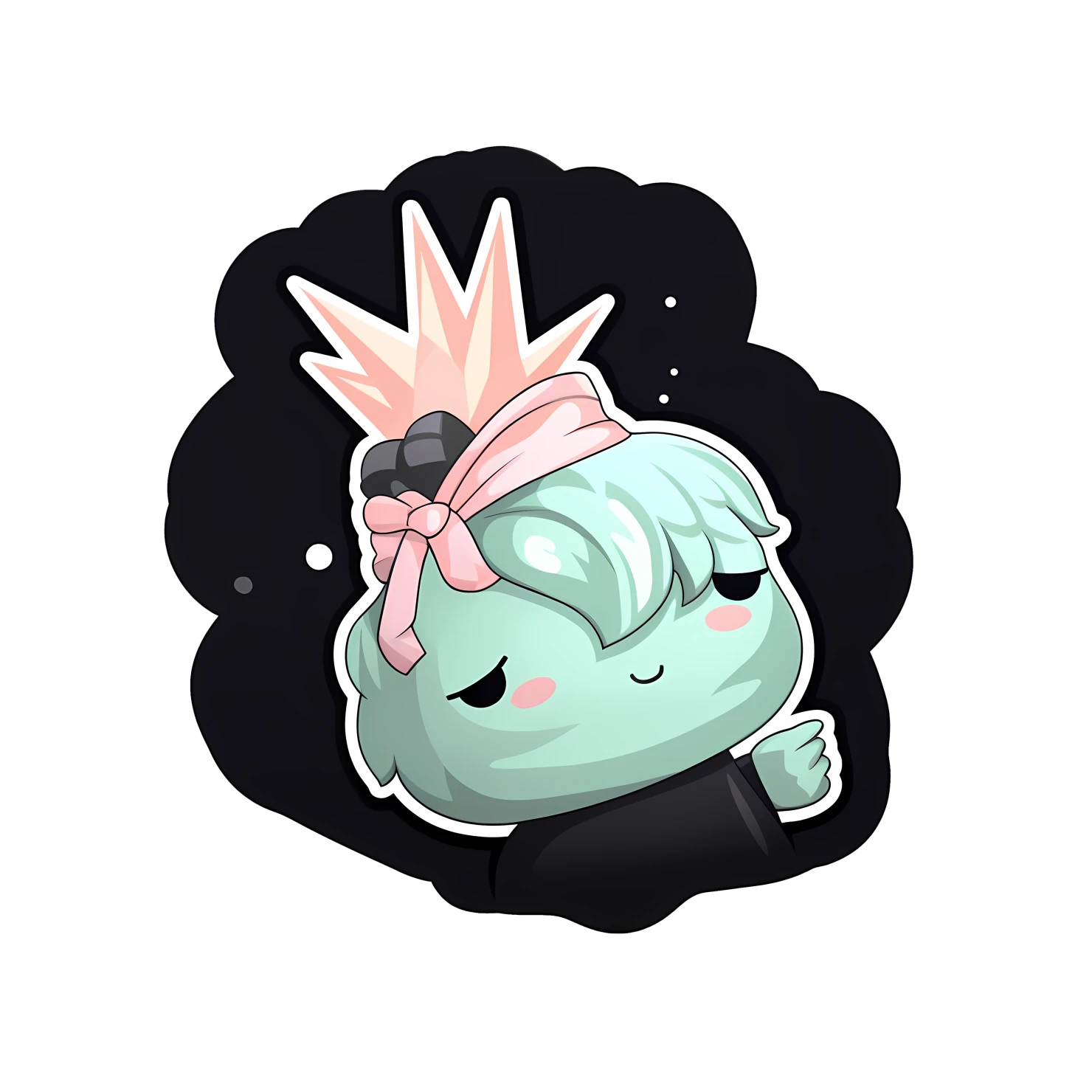Kawaii statue of liberty sticker isolated on transparent background #28461