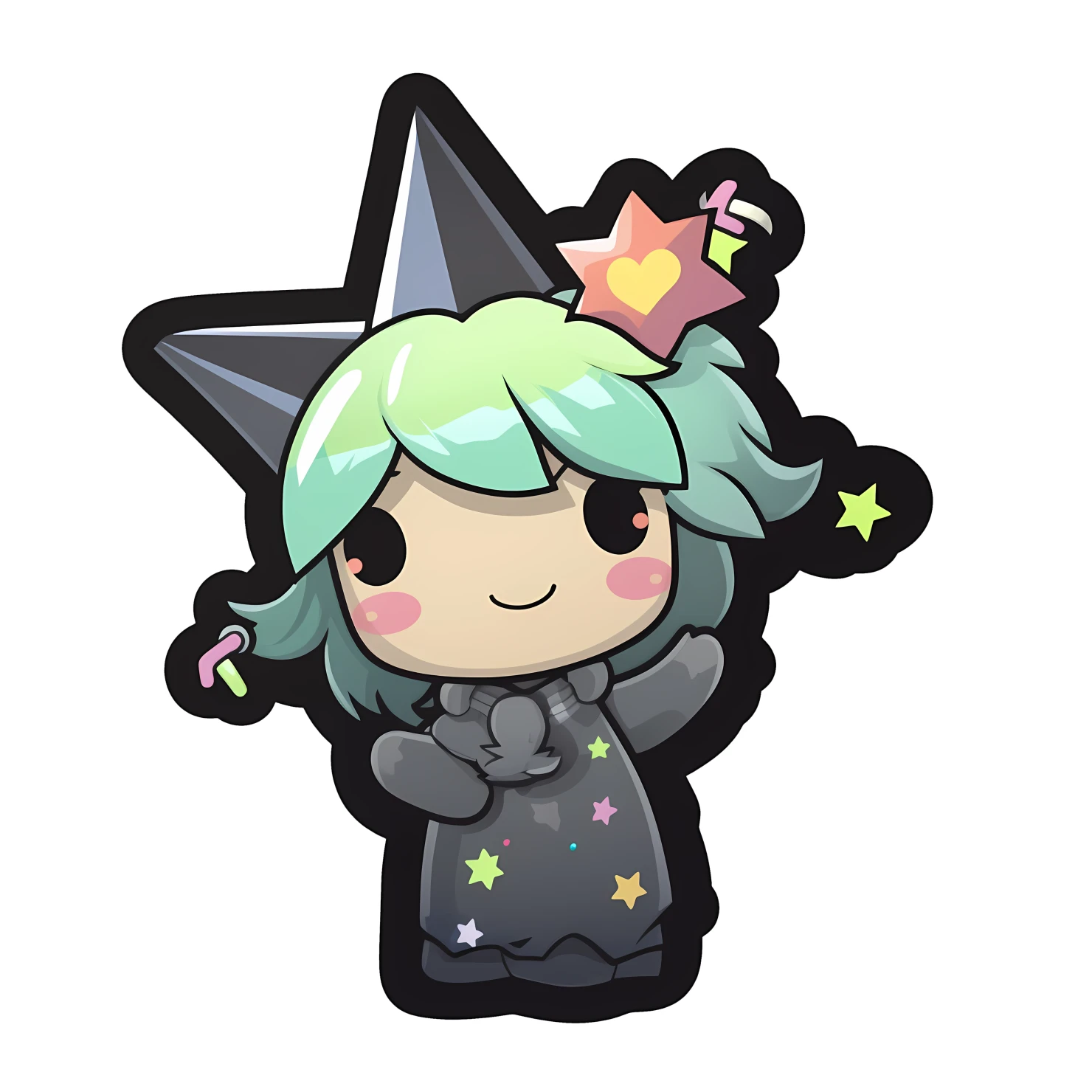 Kawaii statue of liberty sticker isolated on transparent background #28467