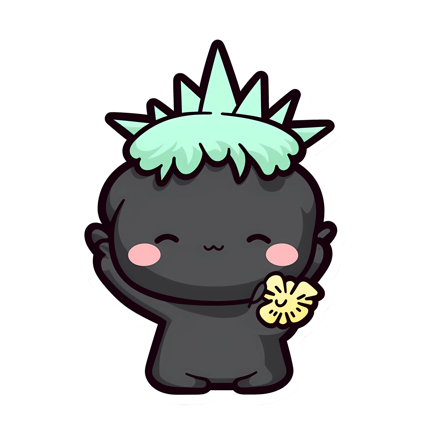Kawaii statue of liberty sticker isolated on transparent background #28470