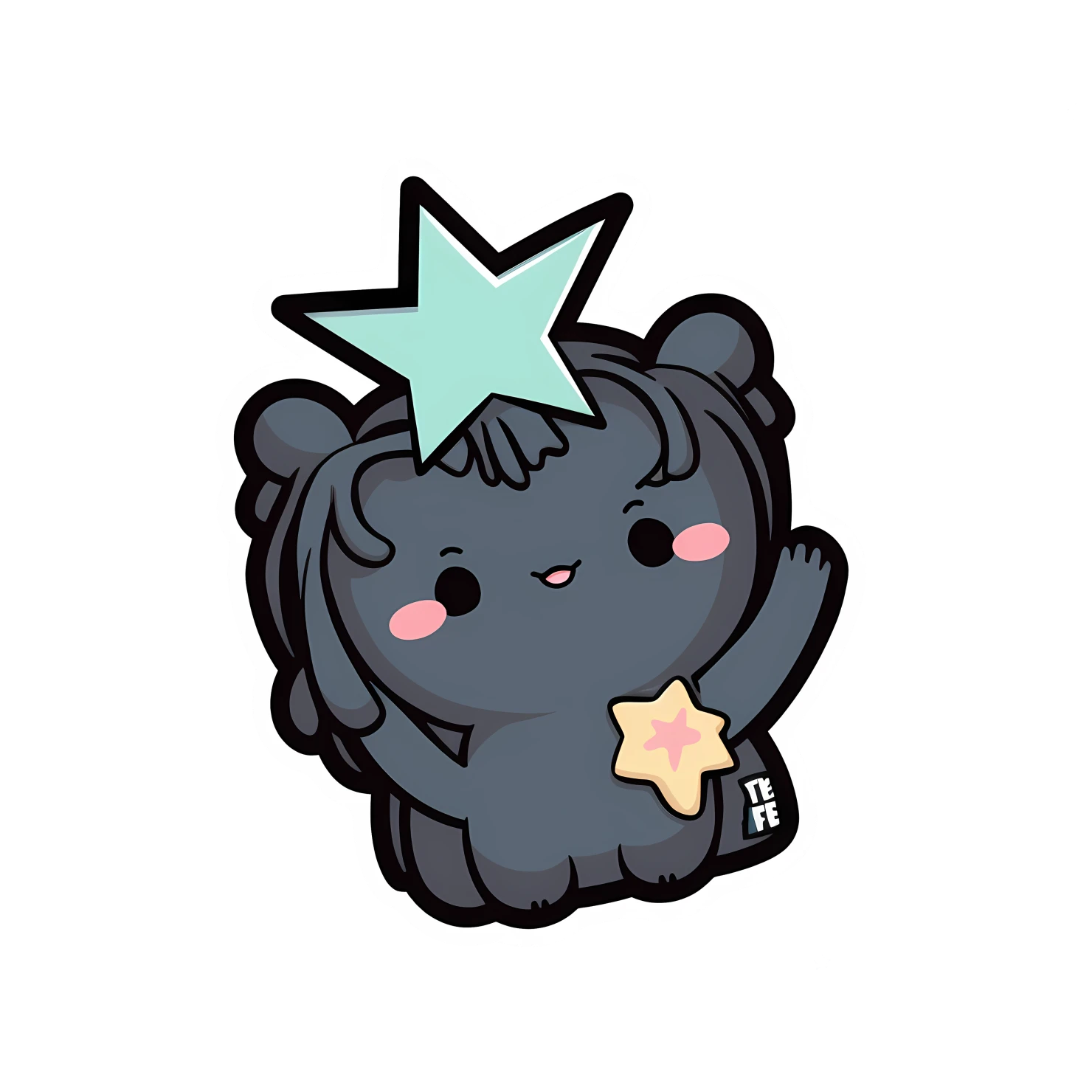Kawaii statue of liberty sticker isolated on transparent background #28471