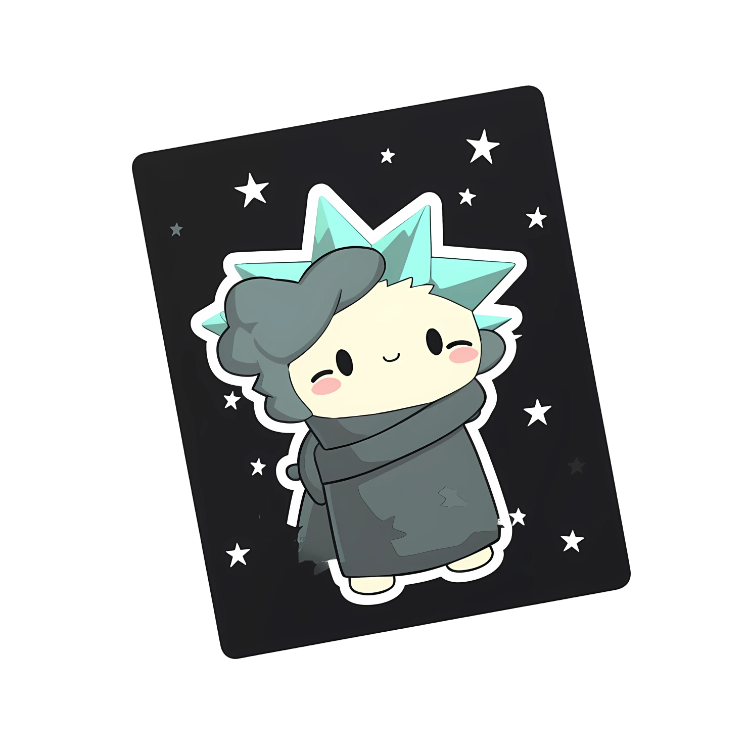 Kawaii statue of liberty sticker isolated on transparent background #28473
