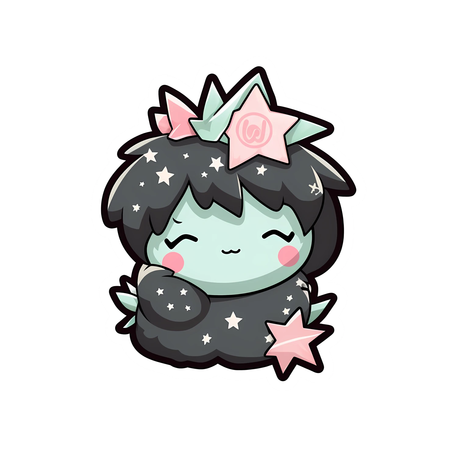 Kawaii statue of liberty sticker isolated on transparent background #28474