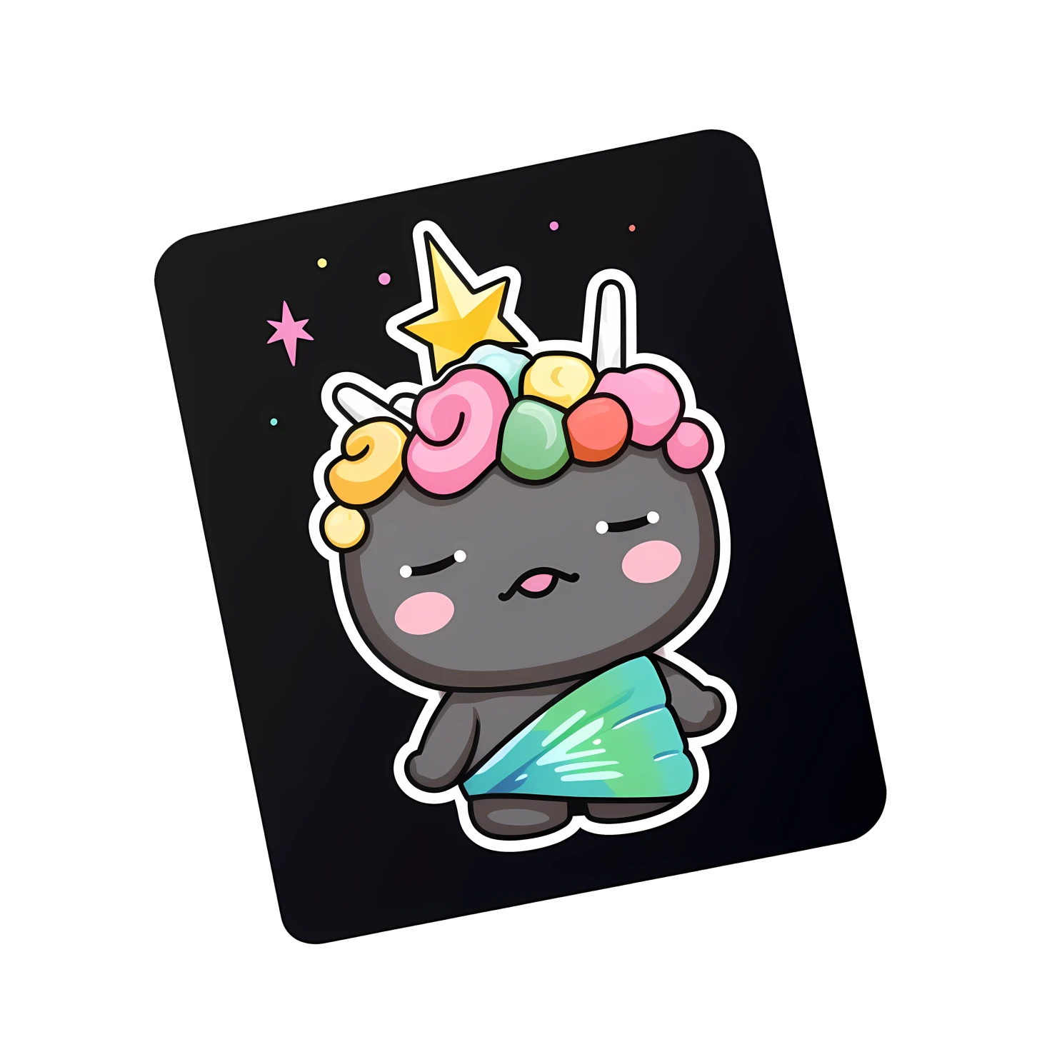 Kawaii statue of liberty sticker isolated on transparent background #28481