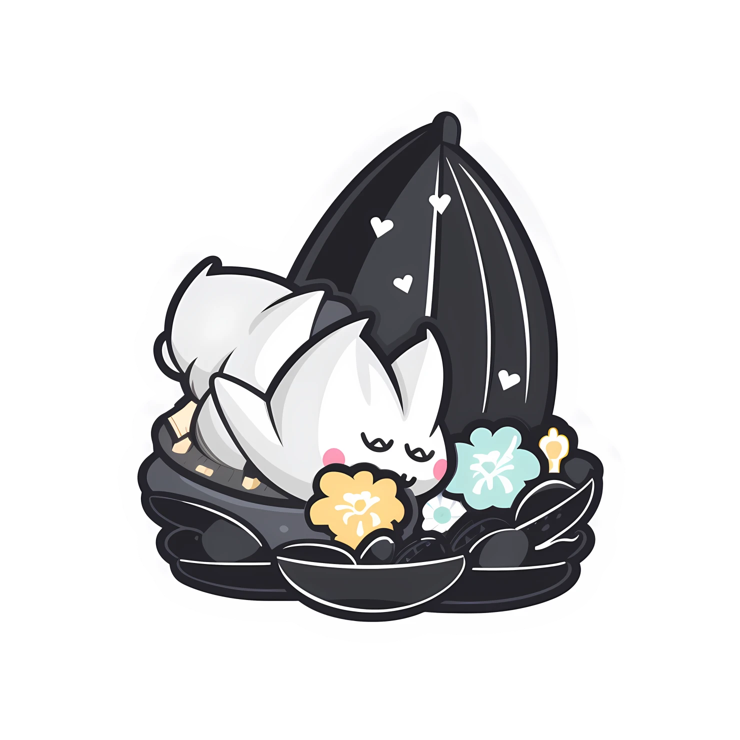 Kawaii Sydney opera house sticker isolated on transparent background #28505