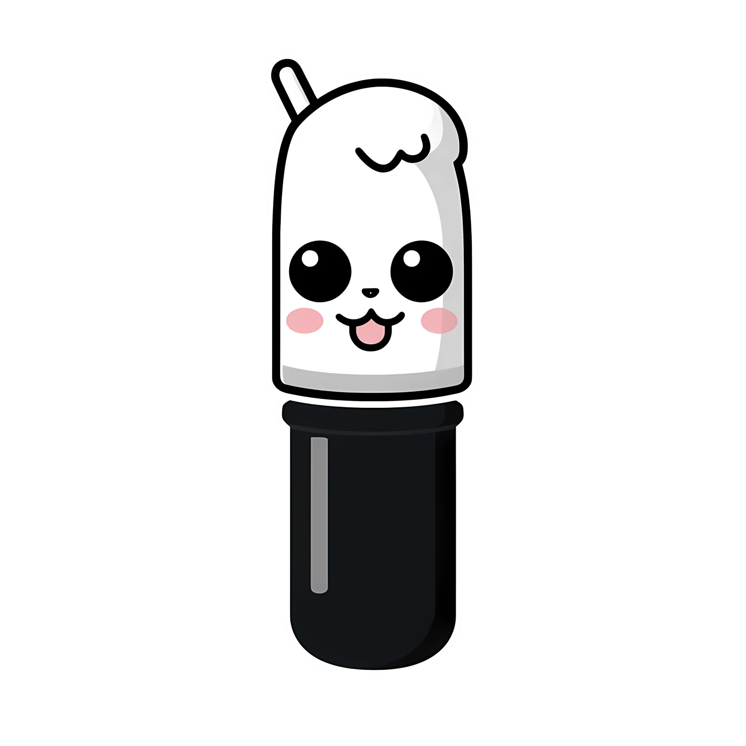 Kawaii marker sticker isolated on transparent background #28728