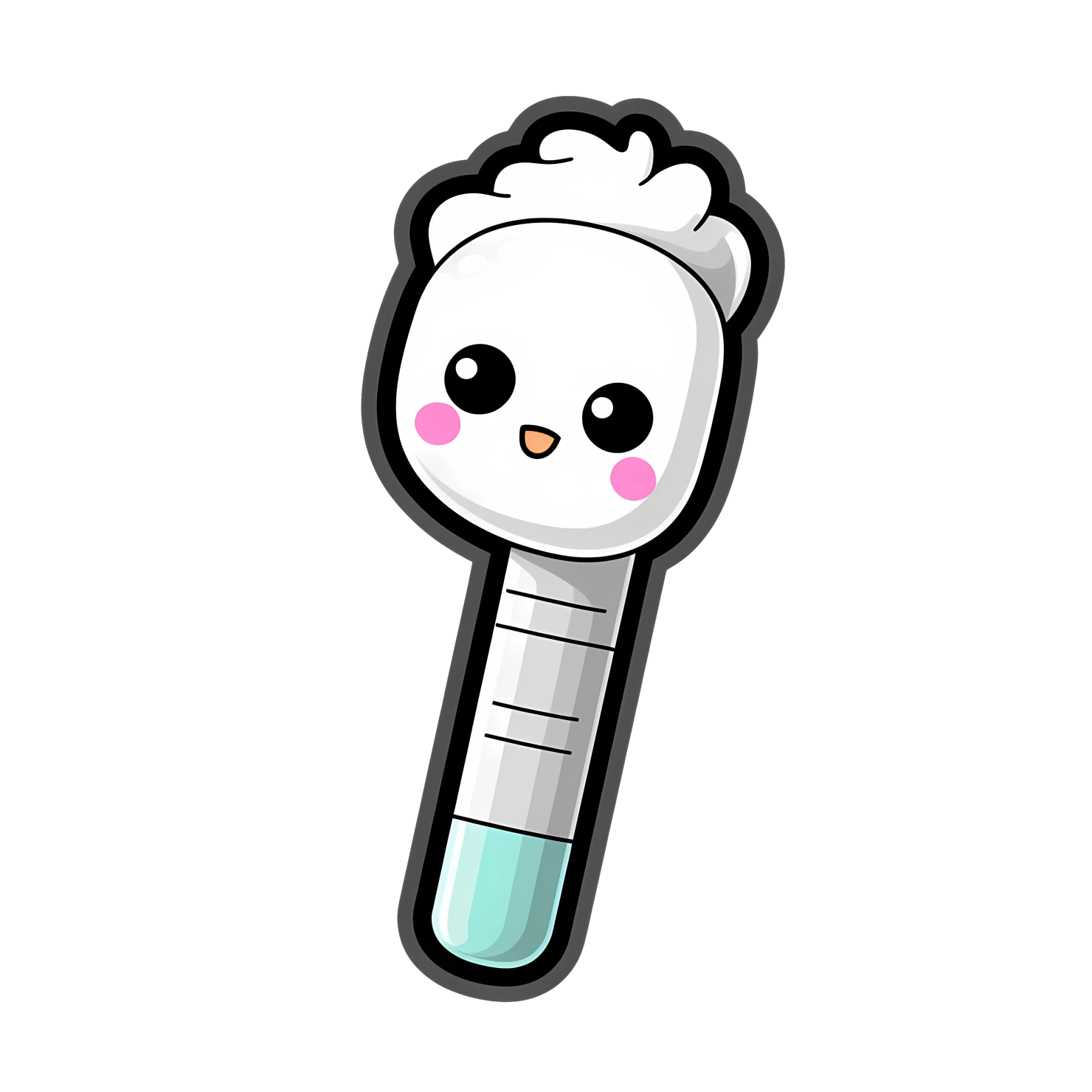 Kawaii marker sticker isolated on transparent background #28732