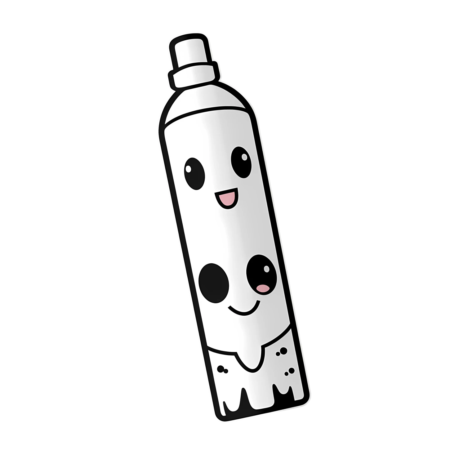 Kawaii marker sticker isolated on transparent background #28734