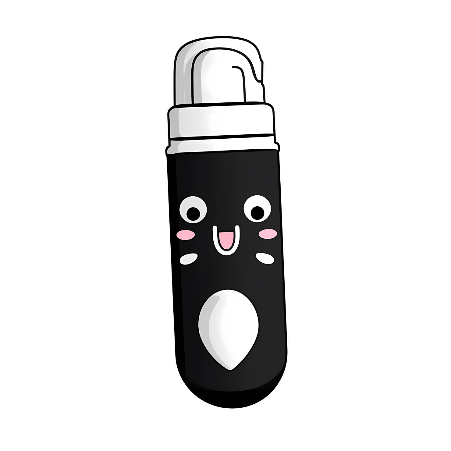Kawaii marker sticker isolated on transparent background #28736