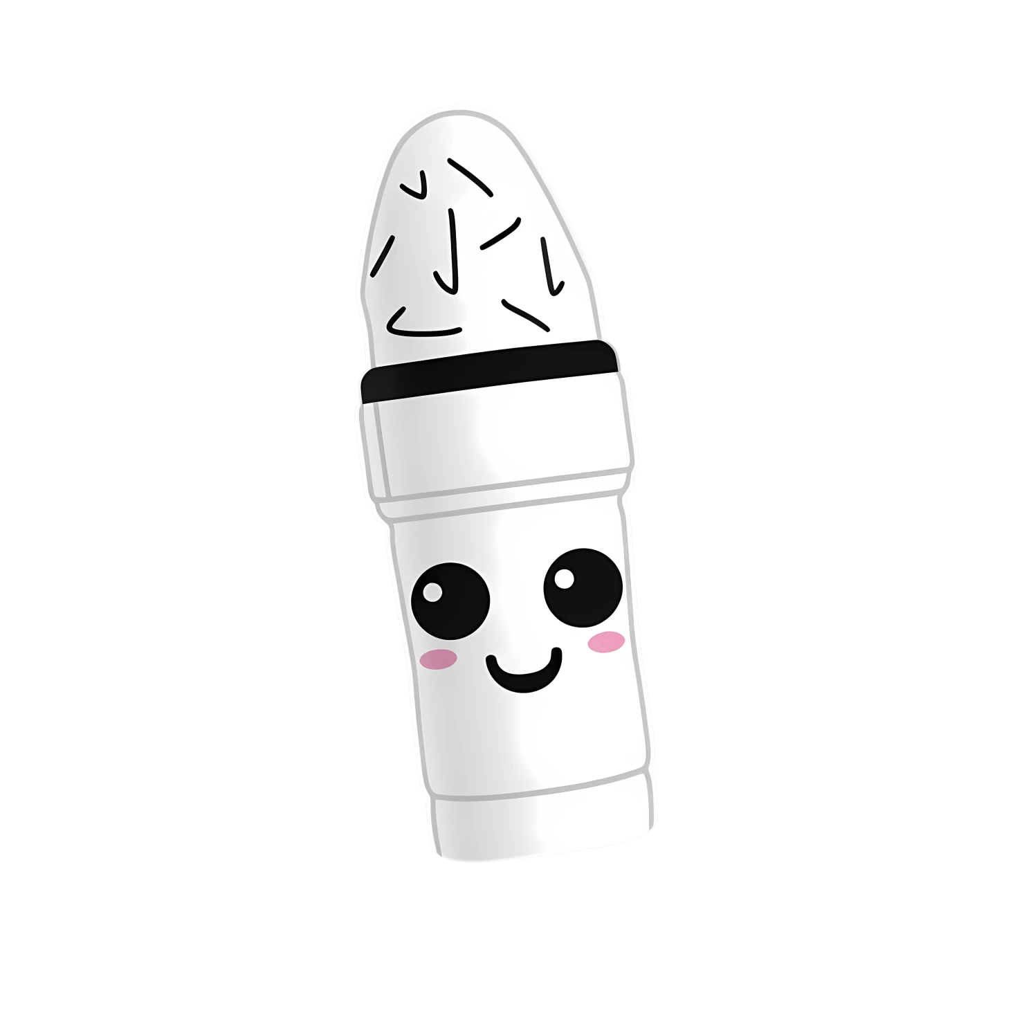 Kawaii marker sticker isolated on transparent background #28739