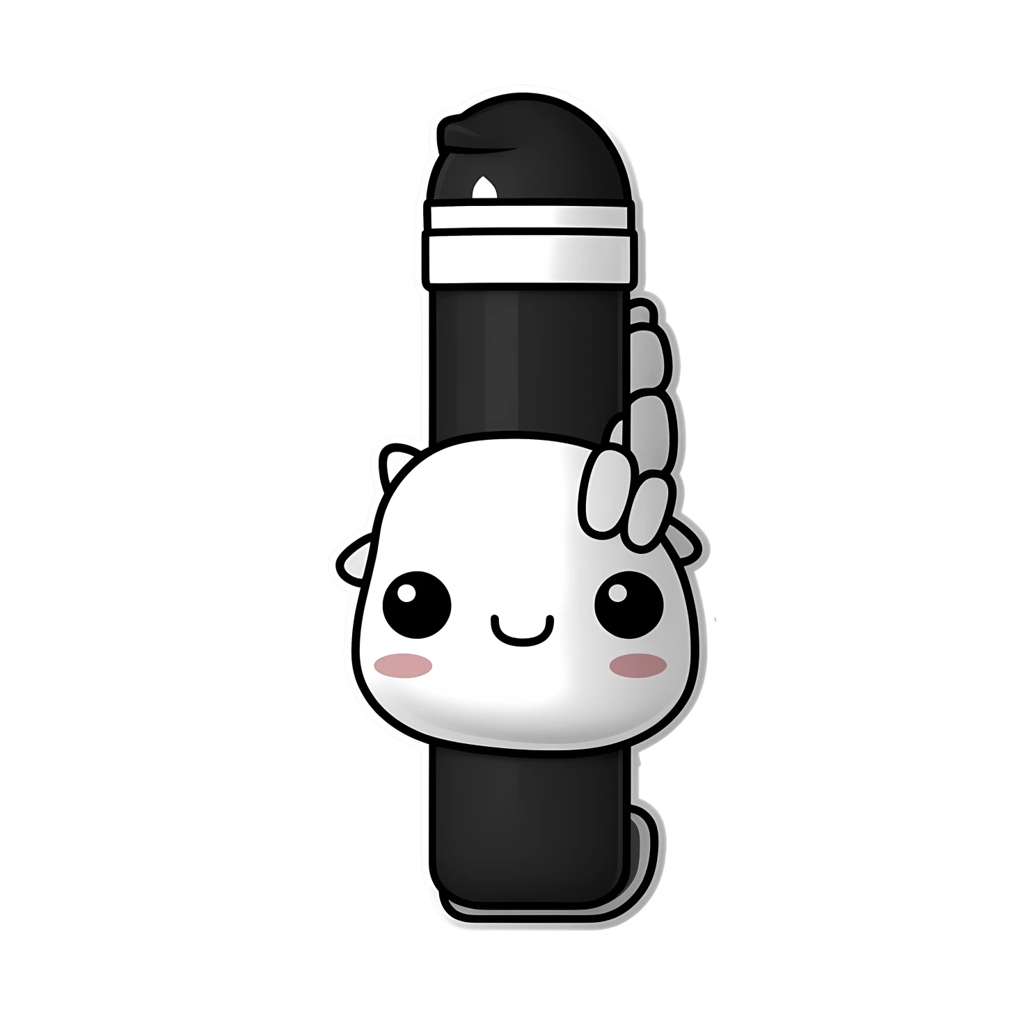 Kawaii marker sticker isolated on transparent background #28740